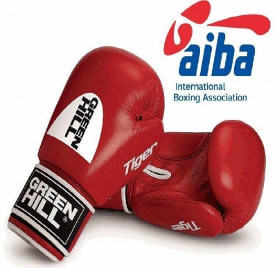 Боксерские перчатки Green Hill "Tiger" AIBA (красные)