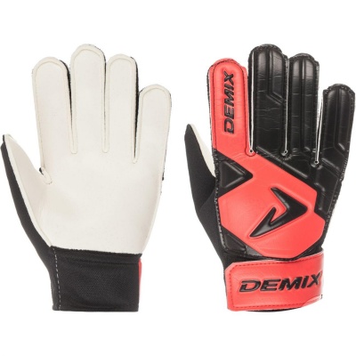 Перчатки вратарские юниорские Demix Kid's Goalkeeper Gloves красные