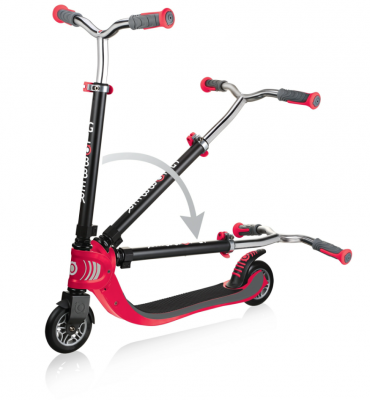 Самокат GLOBBER FLOW FOLDABLE 125 черно-красный