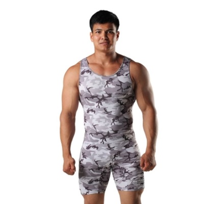 Трико борцовское мужское Berserk Wrestling camo grey
