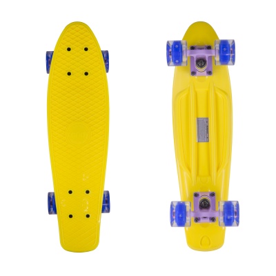 Пенниборд Candy 22″ Yellow/LED Wheels