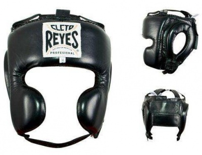 Боксерский шлем CLETO REYES Cheek Protection Headgear (черный)