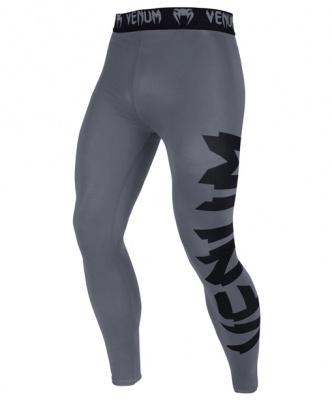 Компрессионные штаны Venum Giant Spats Heather Grey/Black
