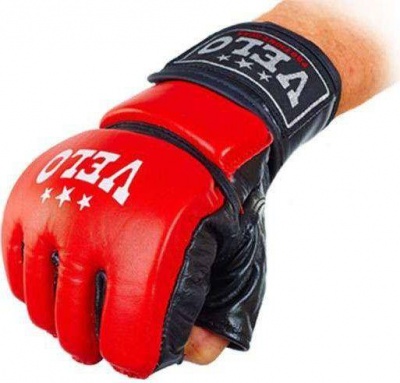 Перчатки для смешанных единоборств MMA VELO ULI-4033-R красные
