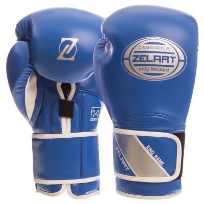 Боксерские перчатки Zelart Classic Boxing Blue
