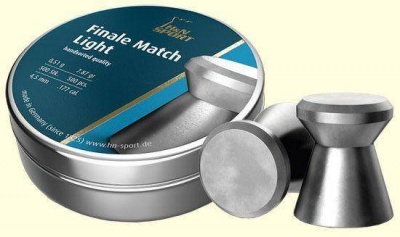 Пули H&N Finale Match Light, 4,5 мм , 0.51 г, 500 шт/уп