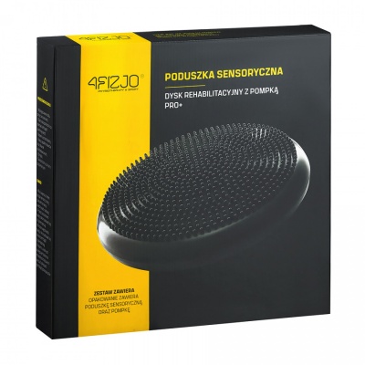 Балансировочная подушка (сенсомоторная) массажная 4FIZJO 4FJ0021 Black