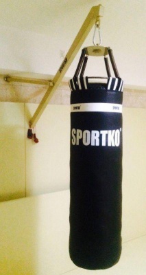 Профессиональный мешок Спортко (110*35 см, вес 50 кг, кожа 4 мм)