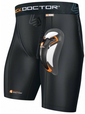 Компресс-шорты SHOCK DOCTOR Ultra Compression с ракушкой из карбона