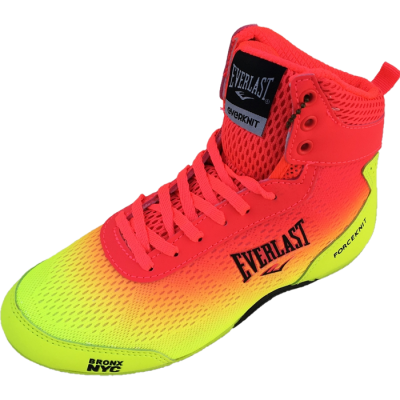 Боксерки Everlast Forceknit желто-розовые