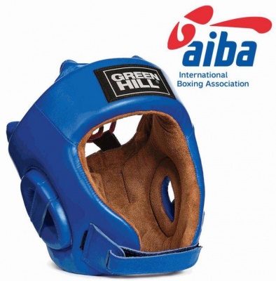 Шлем боксерский "Five star" AIBA Green Hill (синий)