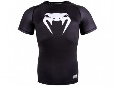 Компрессионная футболка Venum Contender 3.0 Short Sleeves Black/White