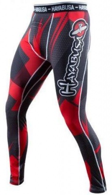 Компрессионные штаны Hayabusa Metaru Red