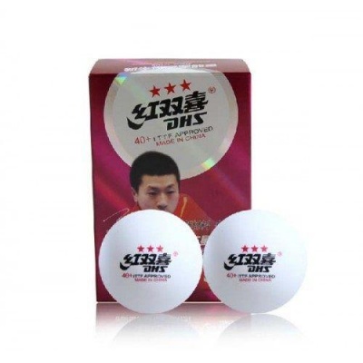 Мячи DHS 3*** 40+ Plastic (коробка 6 шт.)