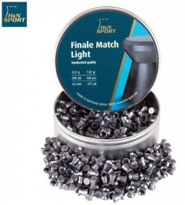 Пули H&N Finale Match Light, 4,5 мм , 0.51 г, 500 шт/уп