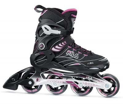 Роликовые коньки Fila PRIMO ALU LADY black/violet