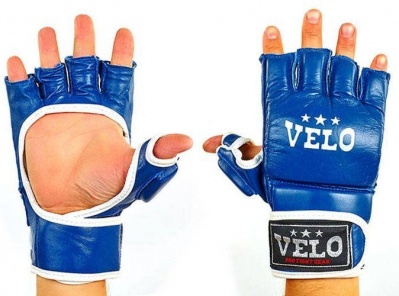 Перчатки для смешанных единоборств MMA VELO ULI-4020 синие