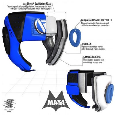 Боксерский шлем детский RDX Blue