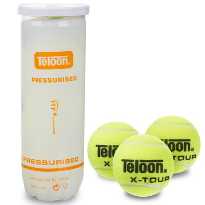 Мячи для большого тенниса TELOON X-TOUR (3шт)
