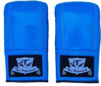 Перчатки снарядные Thai Professional BG6 Blue кожа