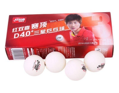 Мячи для настольного тенниса DHS 3*** D40+ Plastic (10 шт.)