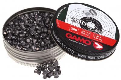 Пули Gamo Match (0.49 г, кал. 4.5 мм) 500 шт.