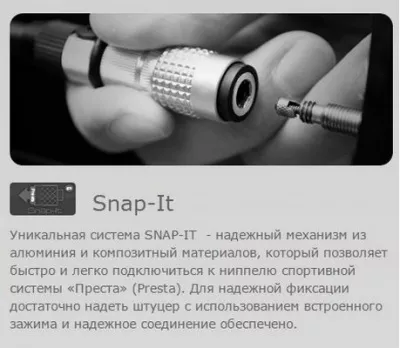 Мининасос Birzman Infinite 90psi, серебристый